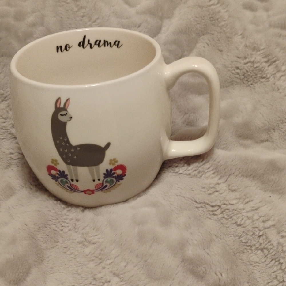 Opalhouse White Llama Mug